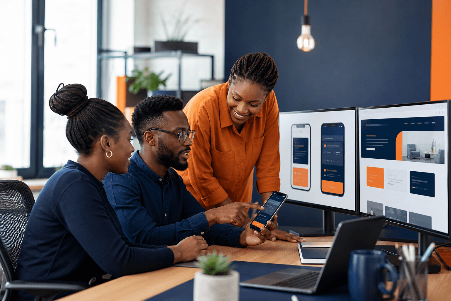 Software team building mobile applications and websites