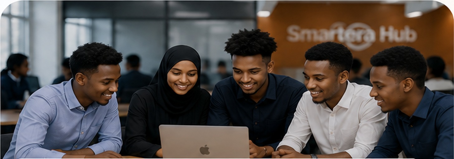 Young professionals and graduates exploring career opportunities together